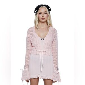 Dolls kill lovely day sheer cardigan brand new